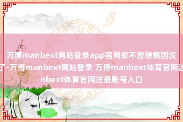 万博manbext网站登录app官网却不曾想魏国没几年就不可了-万博manbext网站登录 万博manbext体育官网注册账号入口