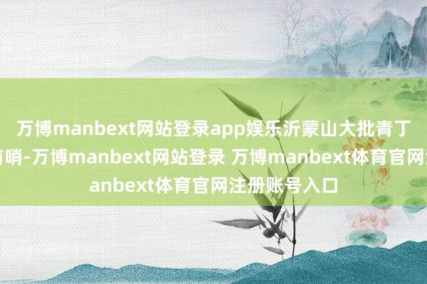 万博manbext网站登录app娱乐沂蒙山大批青丁壮须眉上了前哨-万博manbext网站登录 万博manbext体育官网注册账号入口