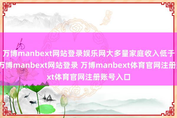万博manbext网站登录娱乐网大多量家庭收入低于糊涂线-万博manbext网站登录 万博manbext体育官网注册账号入口